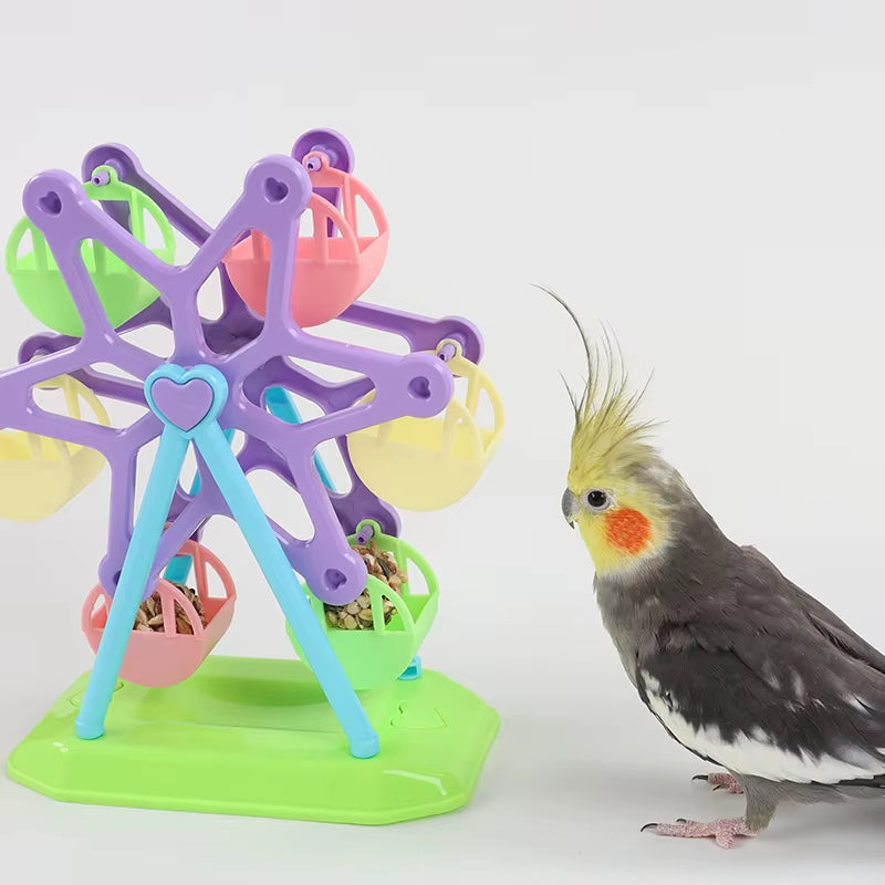 Parrot Foraging Toy Bird Food Jar Bird Food Box Feeder Bird Cage Bird Toy Decompression Toy Puzzle Toy Special