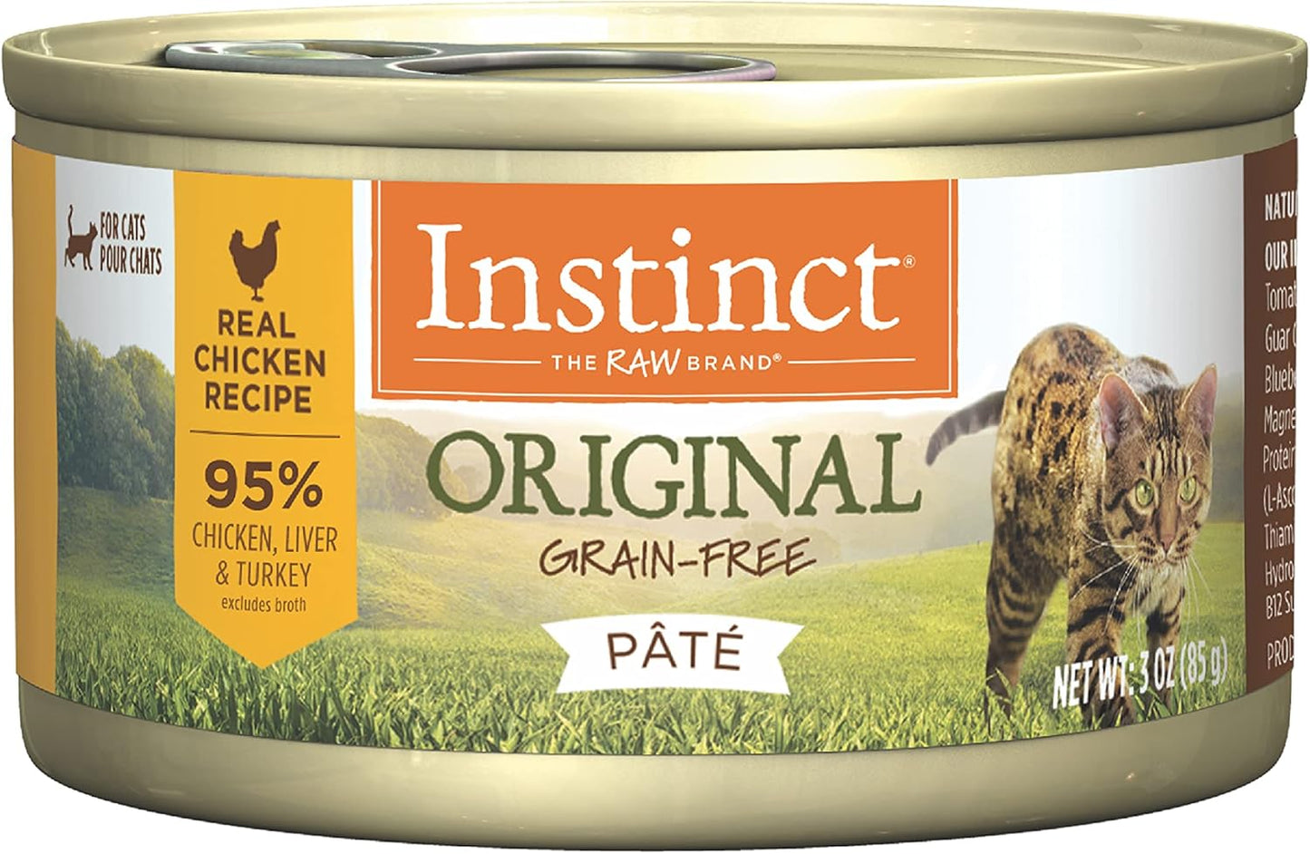 Original Pate Wet Cat Food, Grain Free Recipe - Real Chicken, 3 Oz. Cans (Pack of 24)