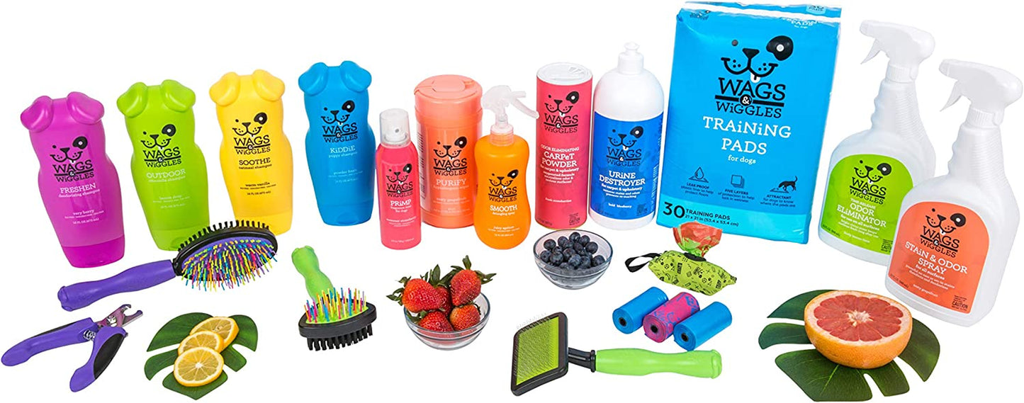 Two-Sided Brush for Small and Long-Haired Dogs | 2-In-1 Bristle and Straight Pin Grooming Supplies for All Dogs