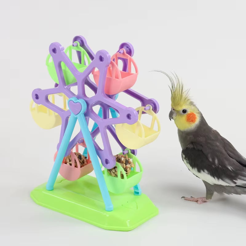 Parrot Foraging Toy Bird Food Jar Bird Food Box Feeder Bird Cage Bird Toy Decompression Toy Puzzle Toy Special