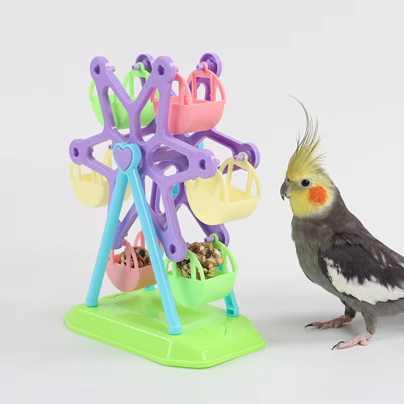 Parrot Foraging Toy Bird Food Jar Bird Food Box Feeder Bird Cage Bird Toy Decompression Toy Puzzle Toy Special