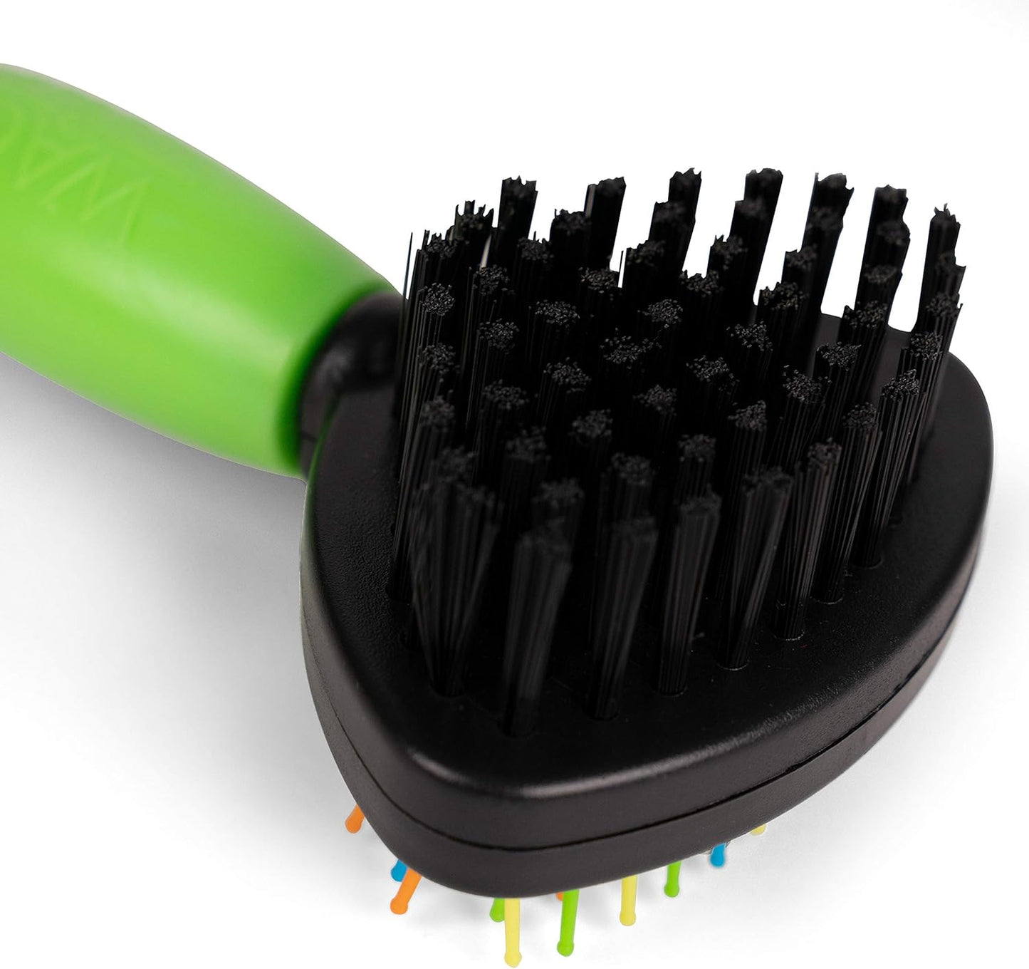 Two-Sided Brush for Small and Long-Haired Dogs | 2-In-1 Bristle and Straight Pin Grooming Supplies for All Dogs