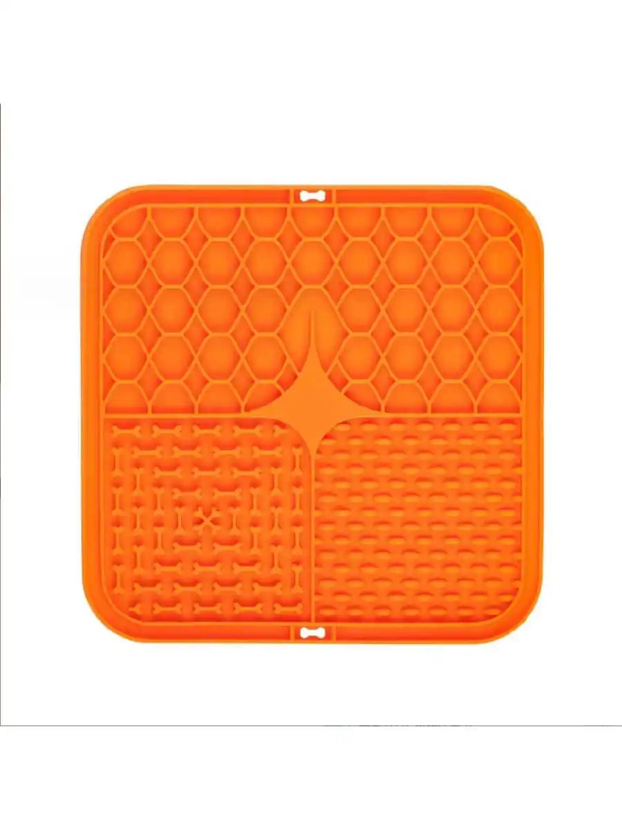Pet Licking Plate, Slow Food Plate, Licking Pad, Silicone Pet Slow Food Tableware Bowl, Suction Cup, Dog Licking Pad, Slow Food Anti-Choking Pad
