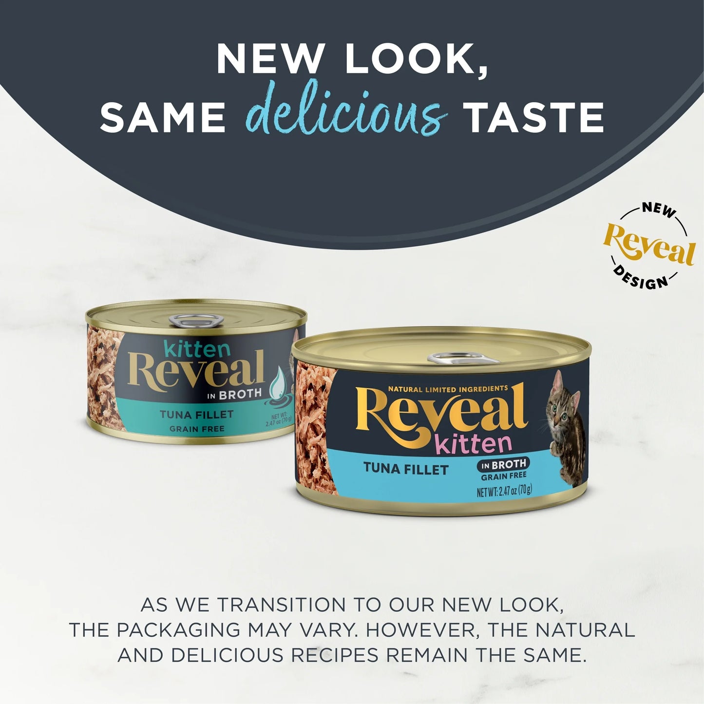 Wet Kitten Food, Tuna Fillet in Broth, 12 Pack of 2.47Oz Cans
