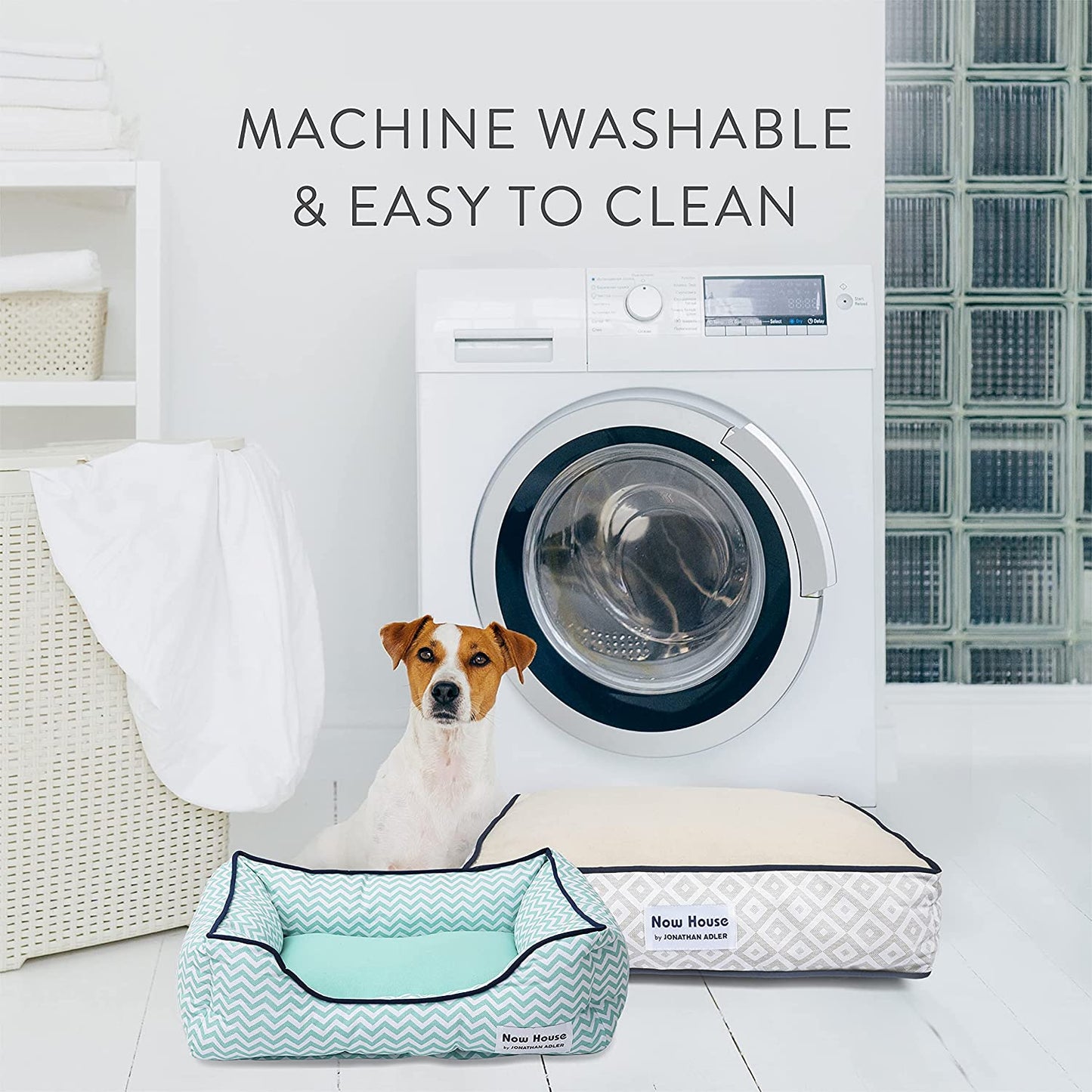 Now House for Pets by Grey Diamond Cuddler Dog Bed, Medium Washable for Medium Sized Dogs