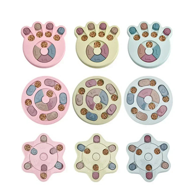 Dog Puzzle Toys Slow Feeder Interactive Increase IQ Food Dispenser Non-Slip Slowly Eating Bowl Cat Dogs Food Games