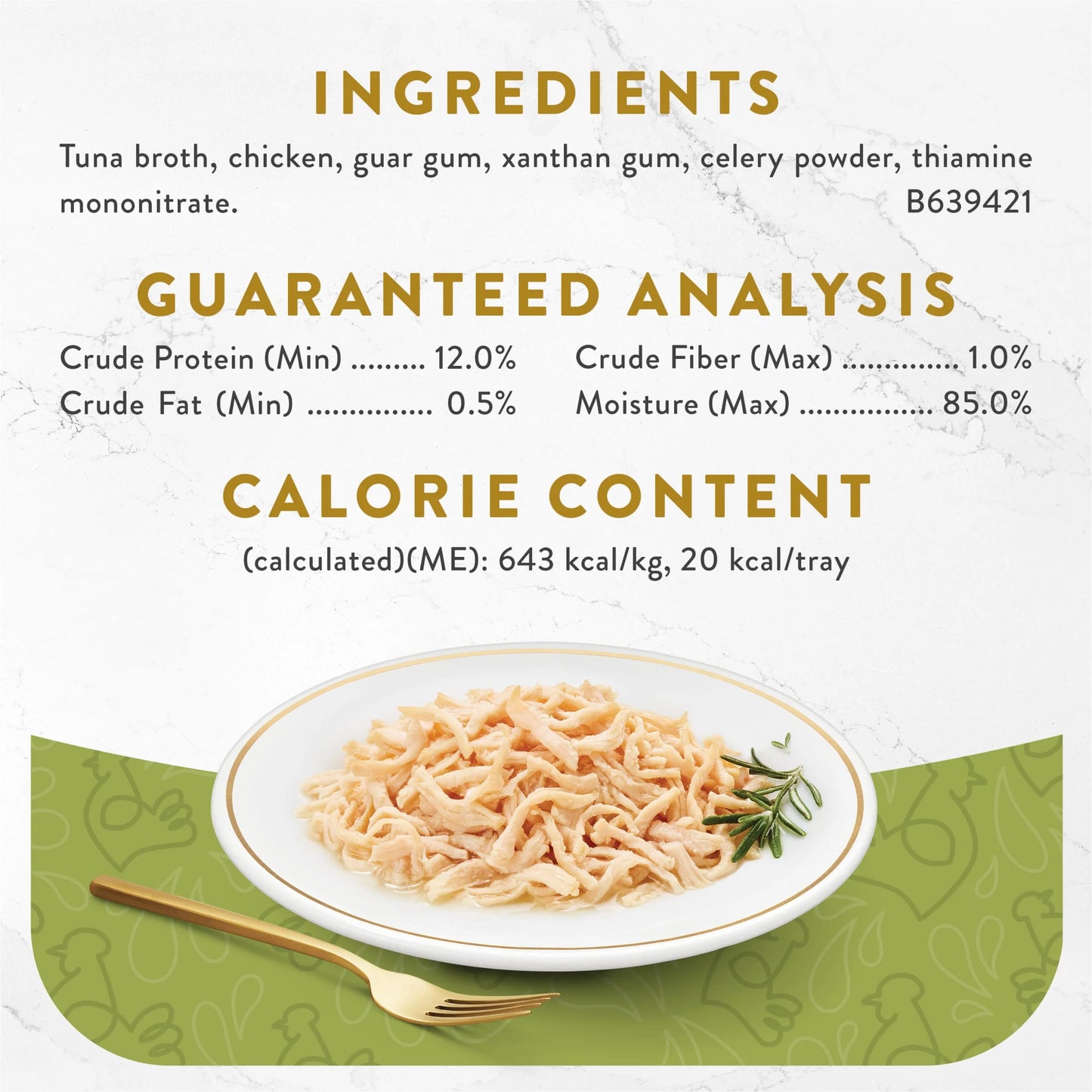 Purina Appetizers Grain Free Wet Cat Food White Meat Chicken Appetizer in a Savory Tuna Cat Food Broth