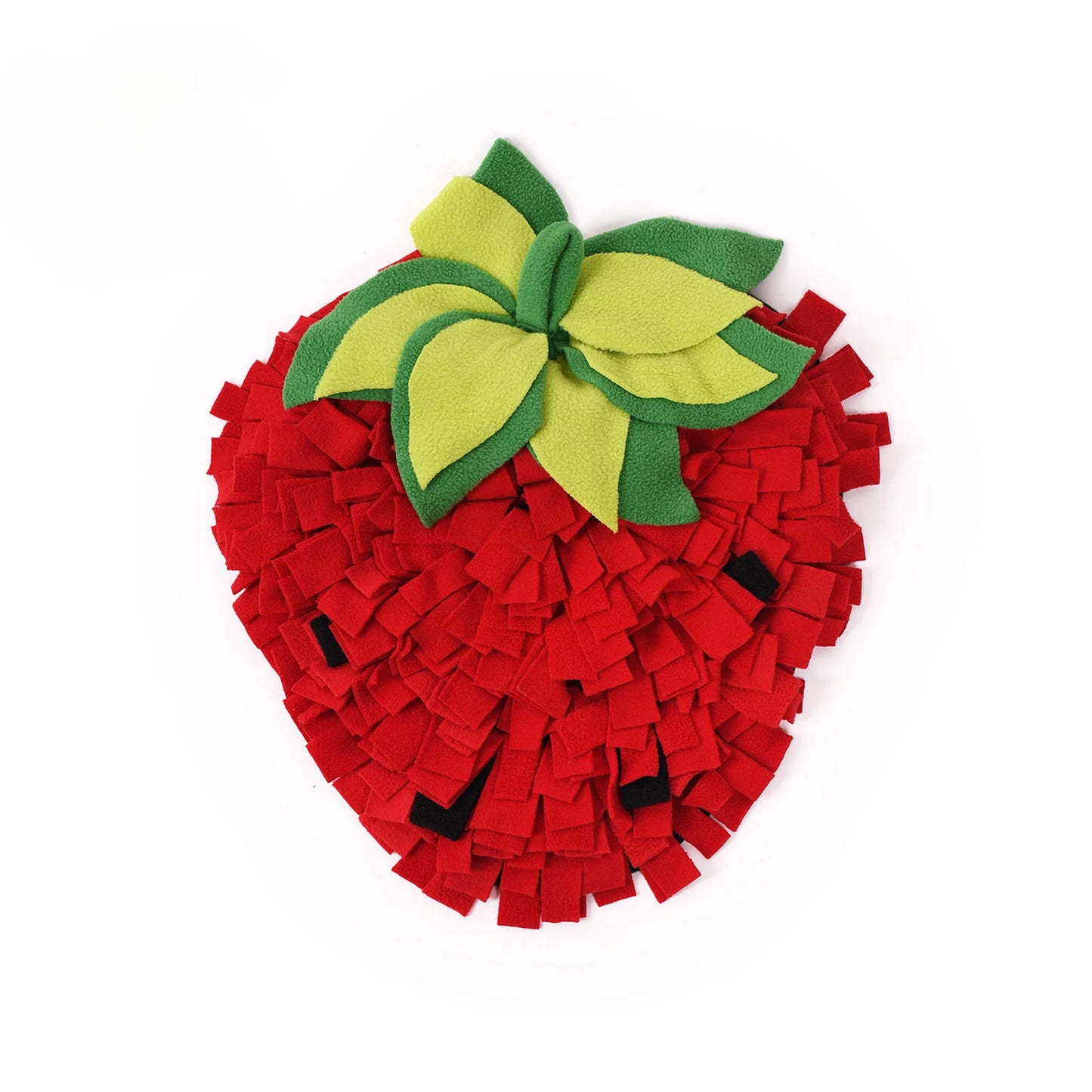 Strawberry Pet Sniffing Mat Hidden Food Slow Food Sniffing Mat Fun Interactive Decompression and Energy-Consuming Pet Toy
