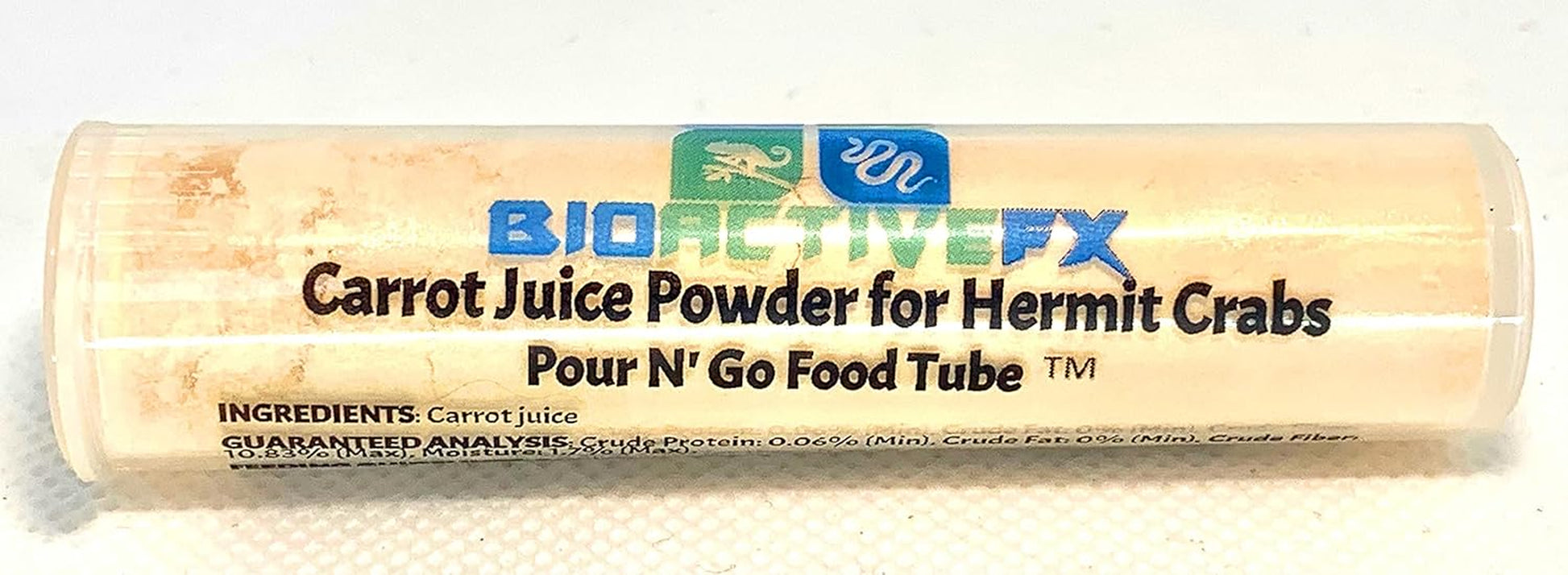 Cholla Queen Hermit Crab Food Packs - Pour N' Go Food Tubes -  (Veggie Garden Powder Pack)