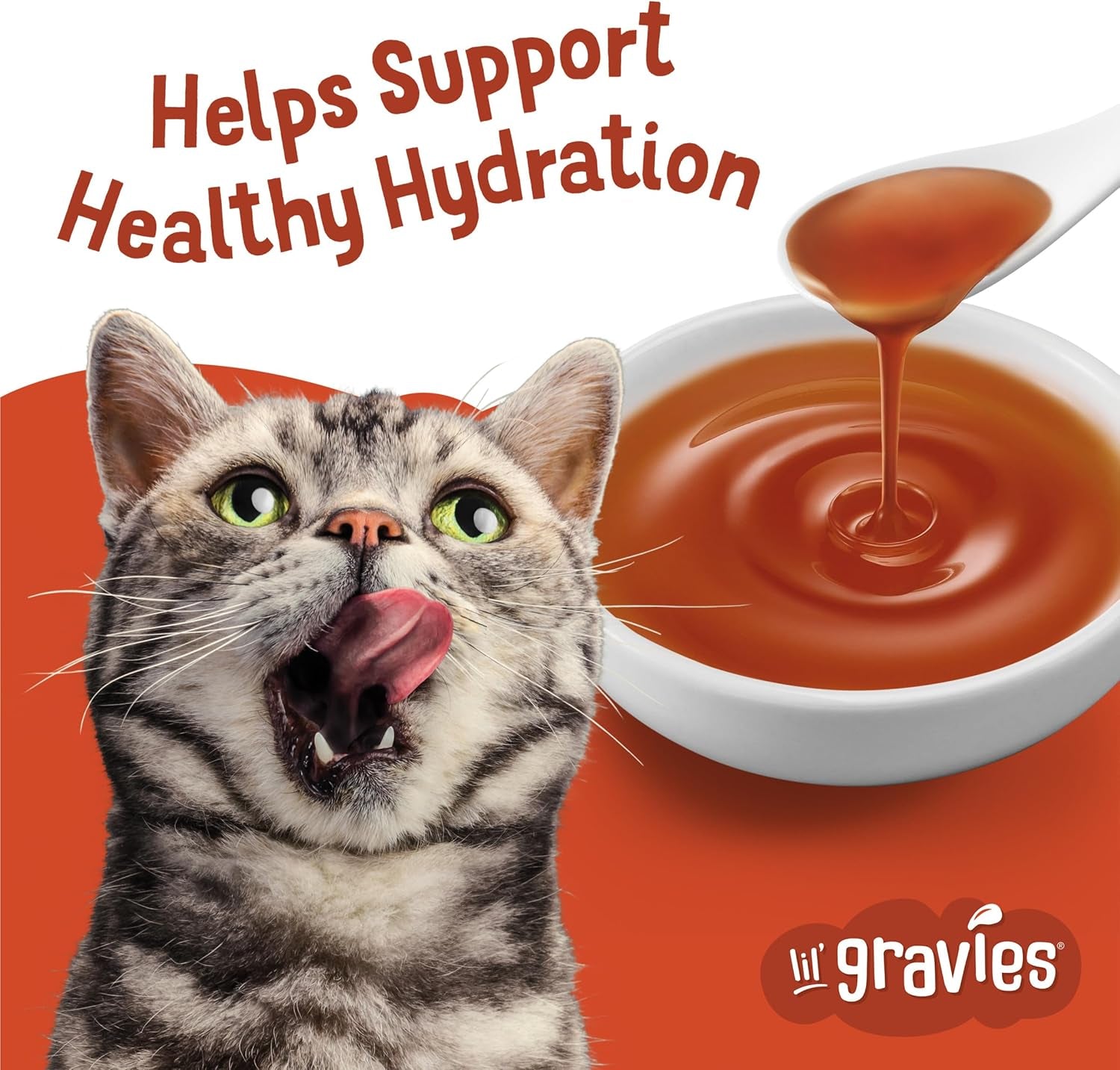 Purina  Lil' Gravies Roasted Chicken Flavor Cat Food Lickable Cat Treats - (Pack of 16) 1.55 Oz. Pouches