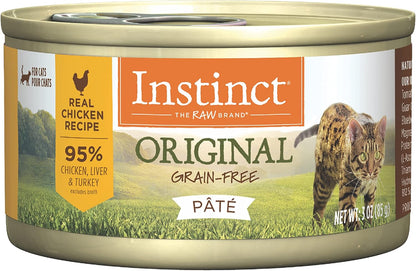 Original Pate Wet Cat Food, Grain Free Recipe - Real Chicken, 3 Oz. Cans (Pack of 24)
