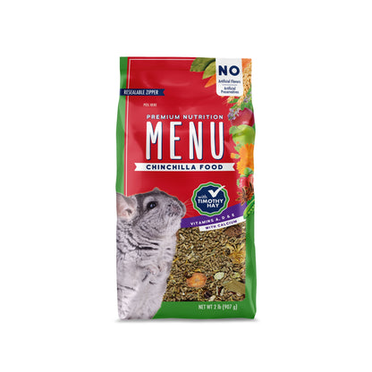 (3 Pack) Menu Chinchilla Food with Timothy