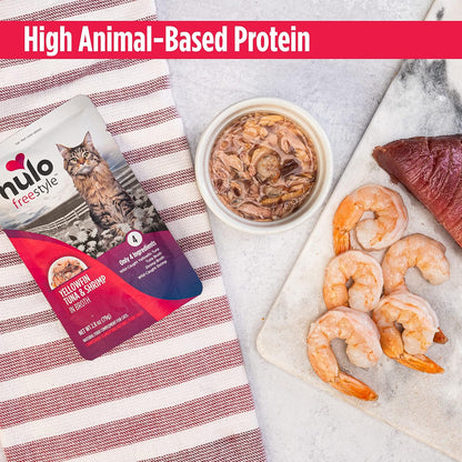 Freestyle Cat & Kitten Wet Cat Food Pouch, Premium All Natural Grain-Free Soft Cat Food Topper with Amino Acids for Heart Health and High Animal-Based Protein