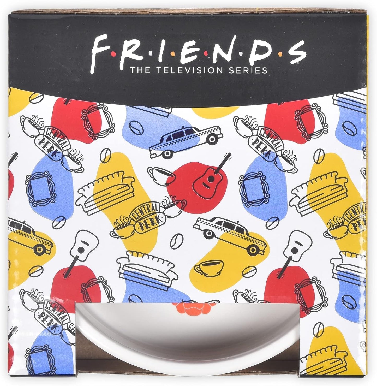 “You’Re My Lobster” Cat Bowl, 5” 12.17Oz Ceramic & Dishwasher-Safe with Lobsters and Friends Logos | Friends Show Pet Products| Cat Bowls for Friends Lovers
