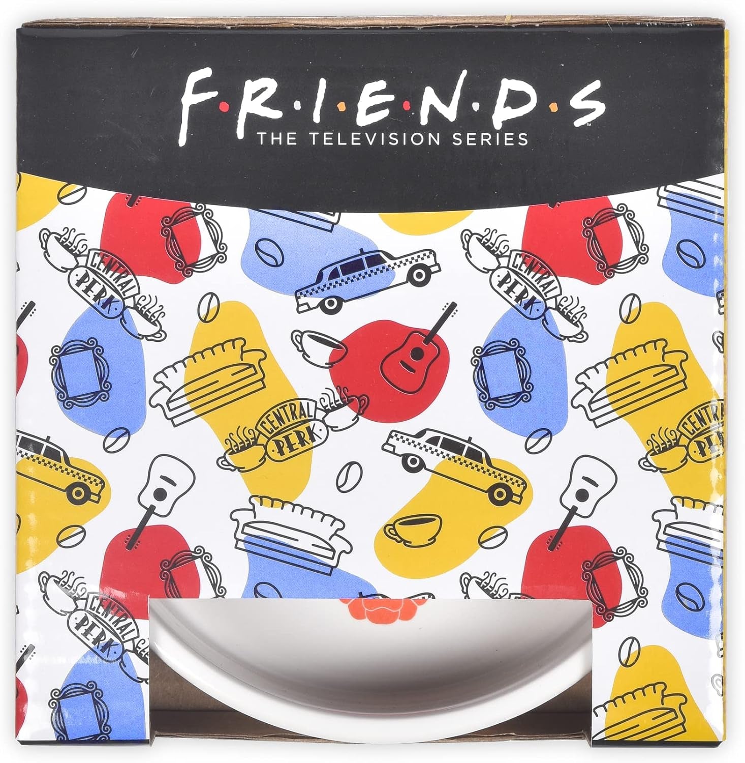 “You’Re My Lobster” Cat Bowl, 5” 12.17Oz Ceramic & Dishwasher-Safe with Lobsters and Friends Logos | Friends Show Pet Products| Cat Bowls for Friends Lovers