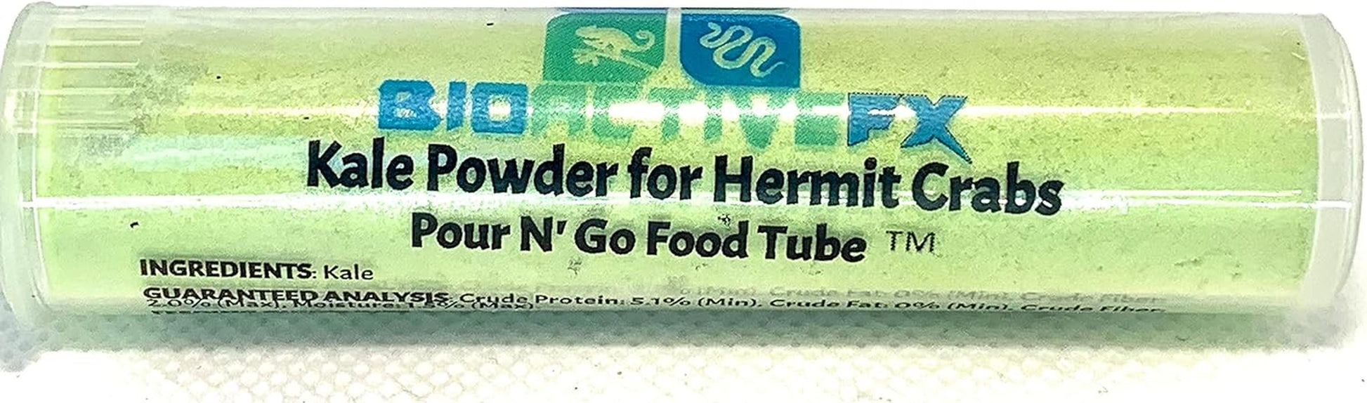 Cholla Queen Hermit Crab Food Packs - Pour N' Go Food Tubes -  (Veggie Garden Powder Pack)