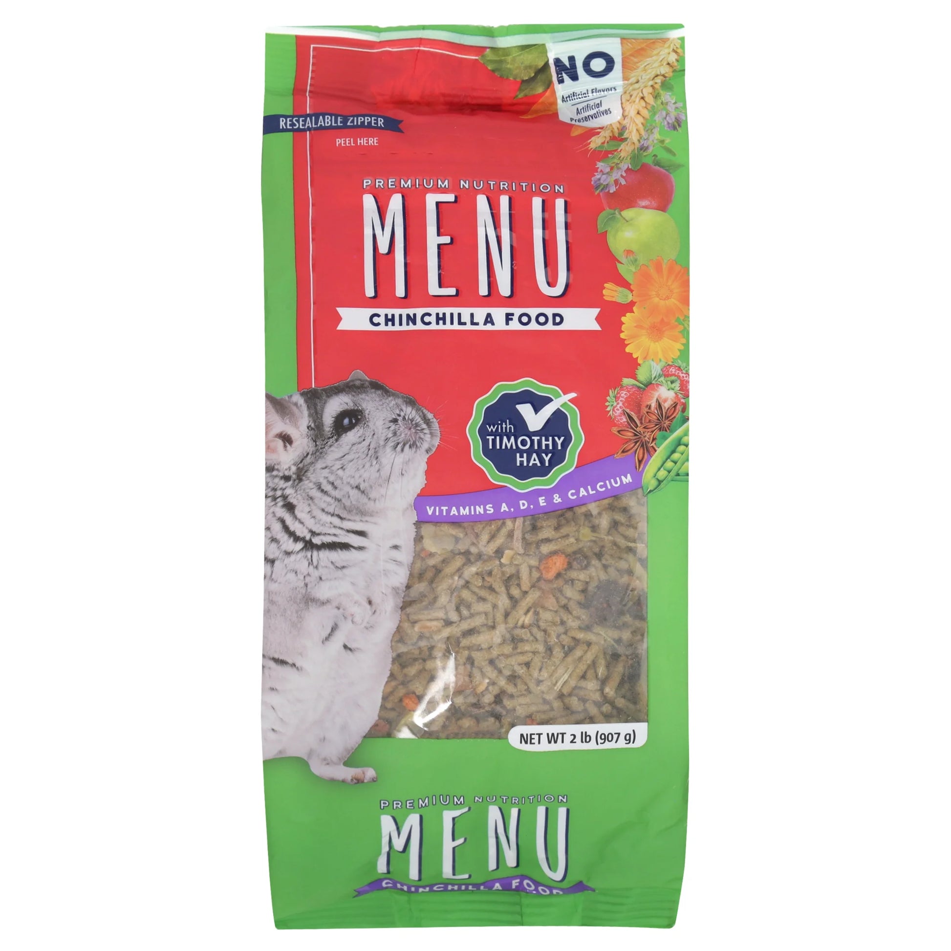 (3 Pack) Menu Chinchilla Food with Timothy