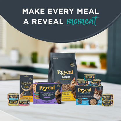 Natural Wet Canned Cat Food, Limited Ingredient, Grain-Free, Protein with No Artificial Additives, Fish Variety in Broth (12 X 2.47 Oz Cans)
