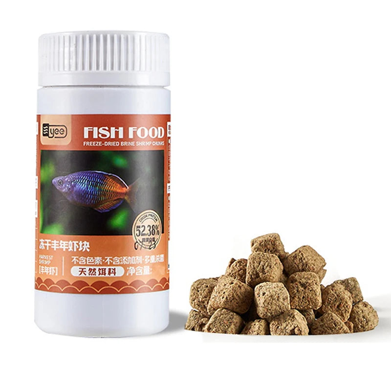 Yee Red Blood Worm Freeze Dried Artemia Salina Fish Food Feed for All Kinds of Tropical Aquarium Small Food