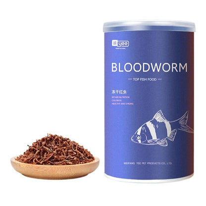 Yee Red Blood Worm Freeze Dried Artemia Salina Fish Food Feed for All Kinds of Tropical Aquarium Small Food