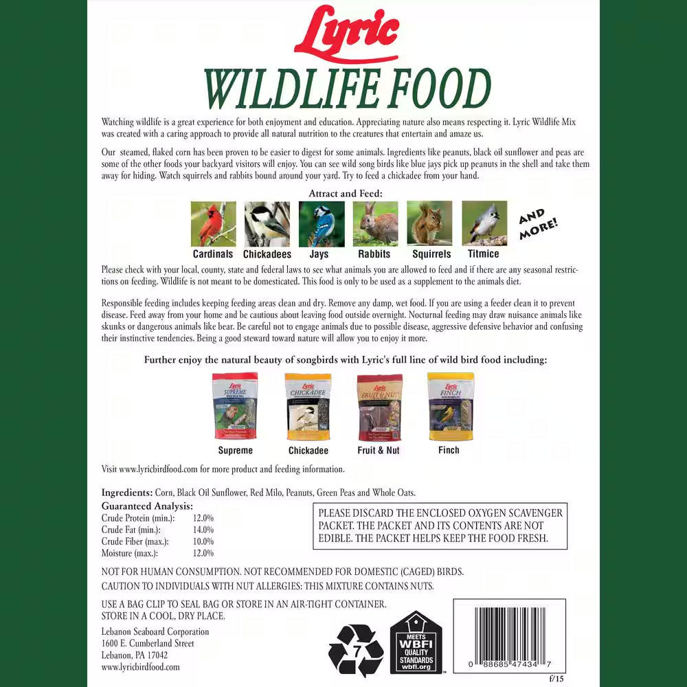 10 Lb. Wildlife Food