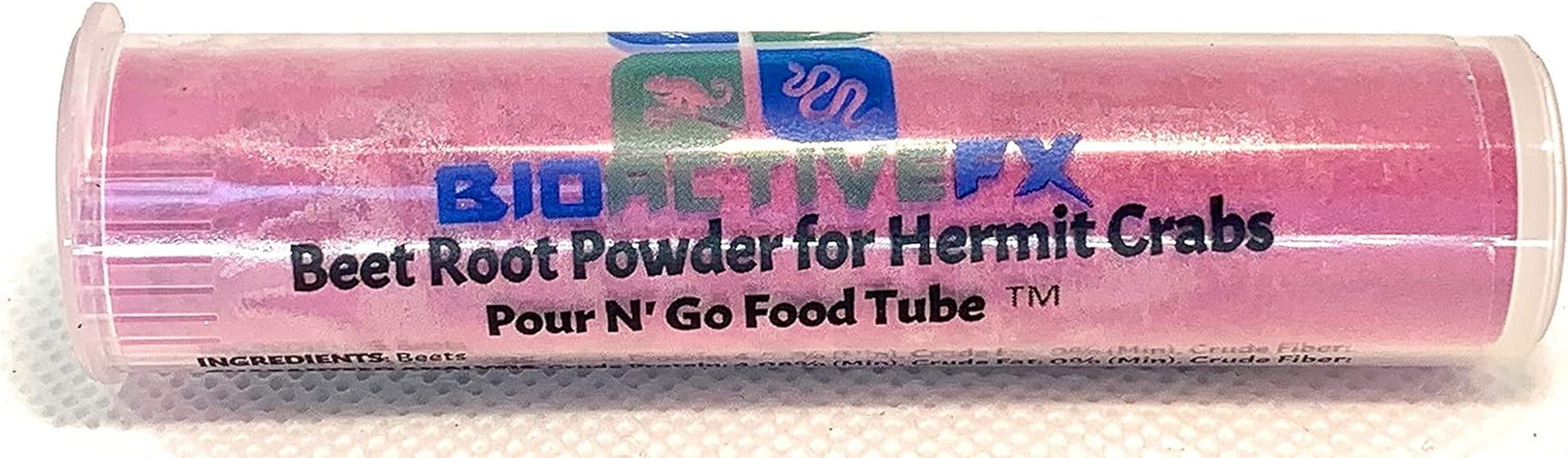 Cholla Queen Hermit Crab Food Packs - Pour N' Go Food Tubes -  (Veggie Garden Powder Pack)