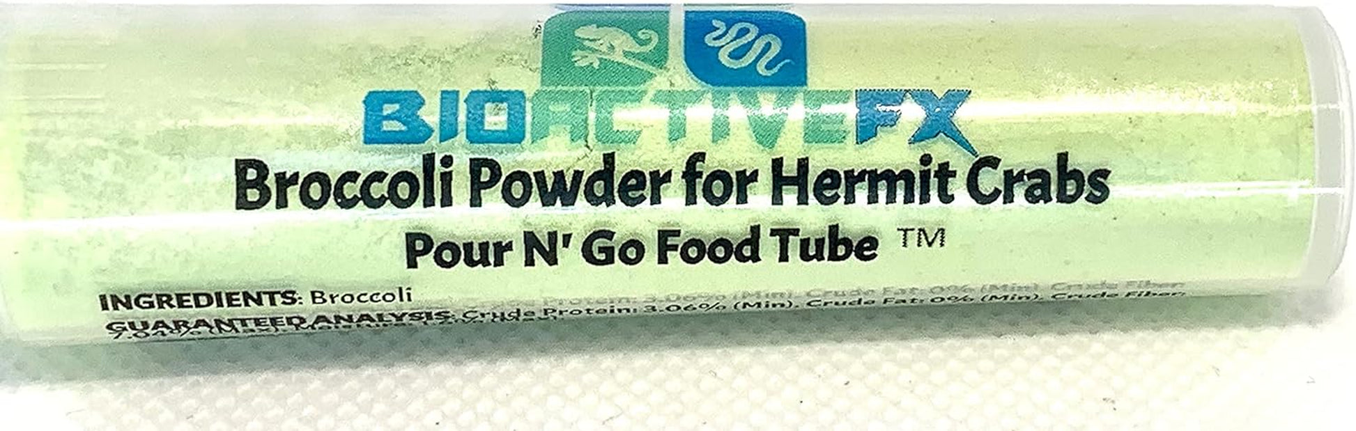 Cholla Queen Hermit Crab Food Packs - Pour N' Go Food Tubes -  (Veggie Garden Powder Pack)